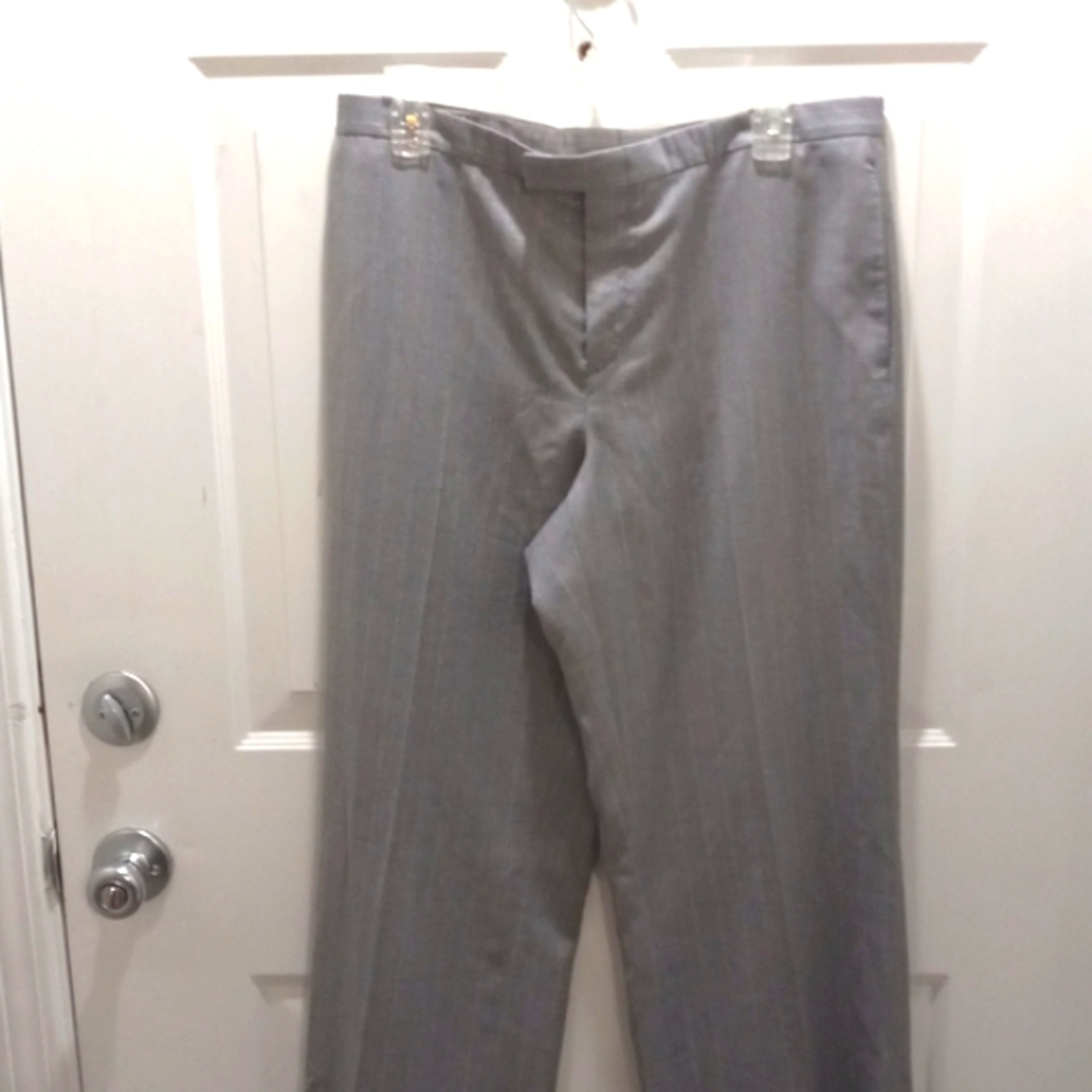 Vintage Barry Bricken Size 12 Womens Grey Pin Stripe